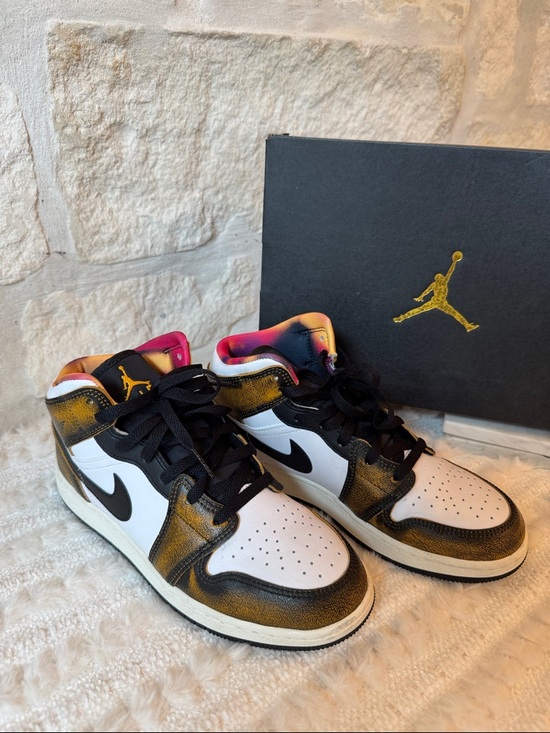 Nike Shoes - Nike Air Jordan 1 Retro High OG Black and Gold Sneakers